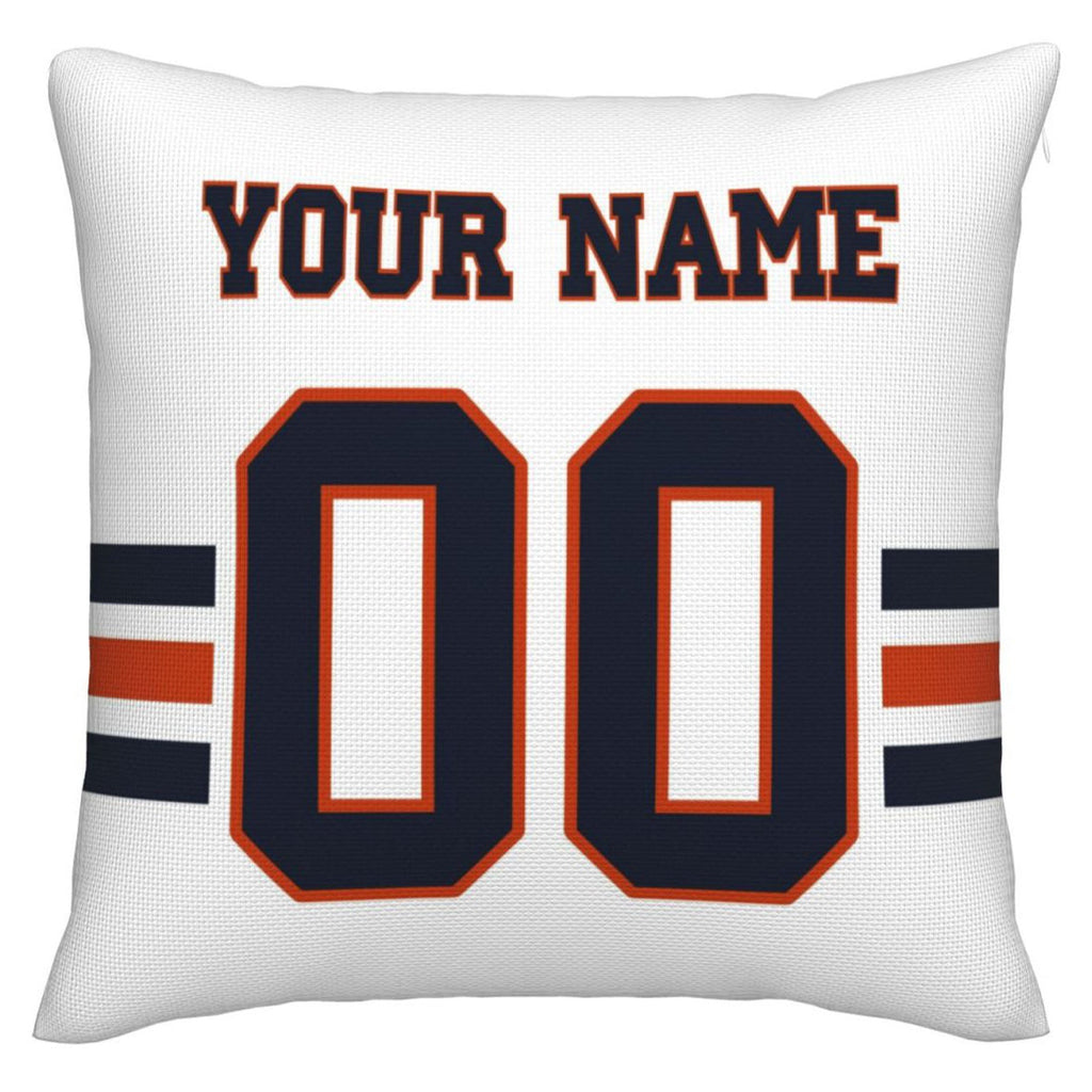 Custom C.Bears Pillow Decorative Throw Pillow Case - Print Personalized Football Team Fans Name & Number Birthday Gift Football Pillows