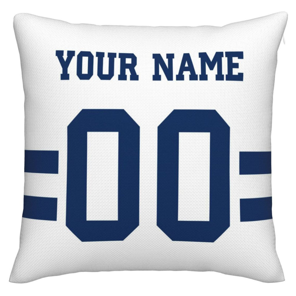 Custom IN.Colts Pillow Decorative Throw Pillow Case - Print Personalized Football Team Fans Name & Number Birthday Gift Football Pillows