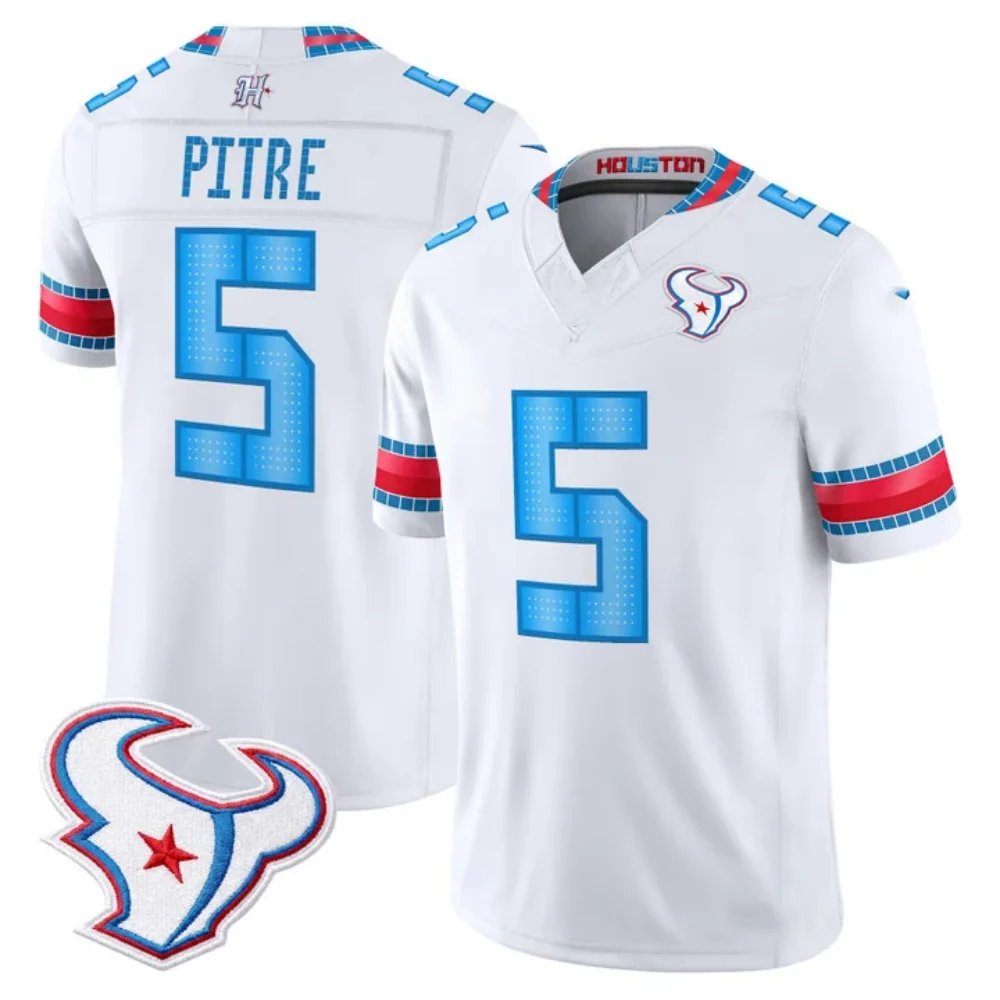 PHIN  H.Texans #5 Jalen Pitre White 2026 Rivalries Collection Limited Football Stitched Jersey