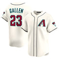 PHIN A.Diamondbacks #23 Zac Gallen Player Cream Game Limited Stitched Jerseys