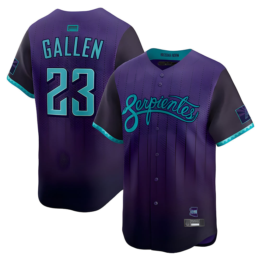PHIN A.Diamondbacks #23 Zac Gallen Player Purple City Connect Limited Vapor Stitched Jerseys