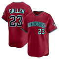 PHIN A.Diamondbacks #23 Zac Gallen Player Red Blue reserve Replica Game Stitched Jerseys