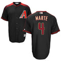 PHIN A.Diamondbacks #4 Ketel Marte Player Black Big & Tall Replica Limited Stitched Jerseys