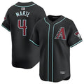 PHIN A.Diamondbacks #4 Ketel Marte Player Black Replica Game Stitched Jerseys