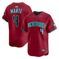 PHIN A.Diamondbacks #4 Ketel Marte Player Red Home Limited Stitched Jerseys