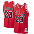 PHIN C.Bulls #23 Michael Jordan Mitchell & Ness Scarlet 199798 Hardwood Classics Authentic Jerseys