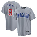 PHIN C.Cubs #9 Miguel Amaya Player Gray Home Game Stitched Jerseys