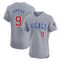 PHIN C.Cubs #9 Miguel Amaya Player Gray Road Limited Elite Home Stitched Jerseys