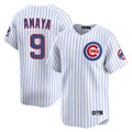 PHIN C.Cubs #9 Miguel Amaya Player White Limited Home Game Stitched Jerseys