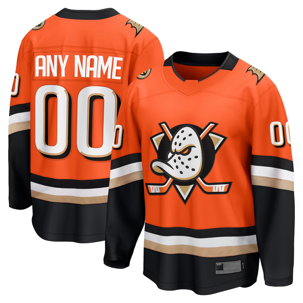 PHIN Custom A.Ducks Orange Home Breakaway Jerseys