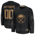 PHIN Custom B.Sabres Black 2024 Military Appreciation Practice Stitched Jerseys