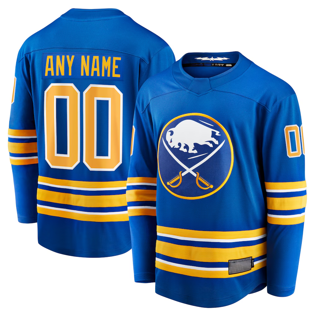 PHIN Custom B.Sabres Royal Home Breakaway Stitched Jerseys