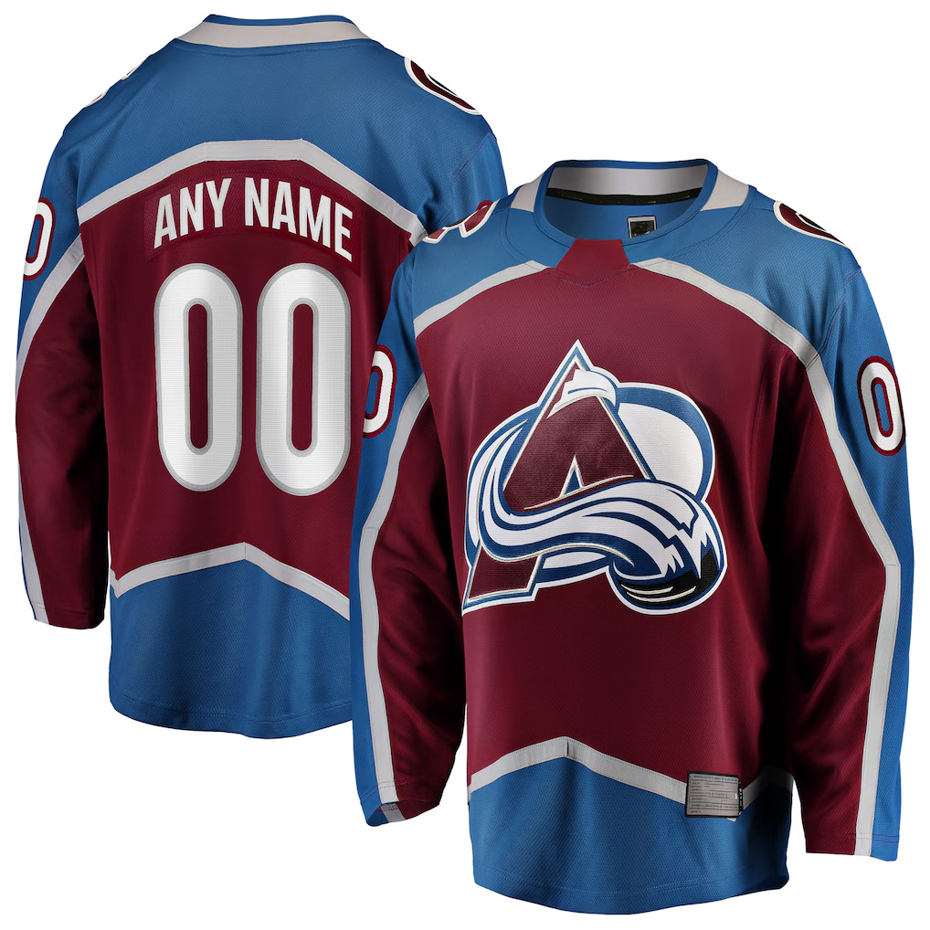 PHIN Custom C.Avalanche Maroon Home Breakaway Jerseys