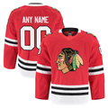 PHIN Custom C.Blackhawks Red Home Authentic Pro Jerseys