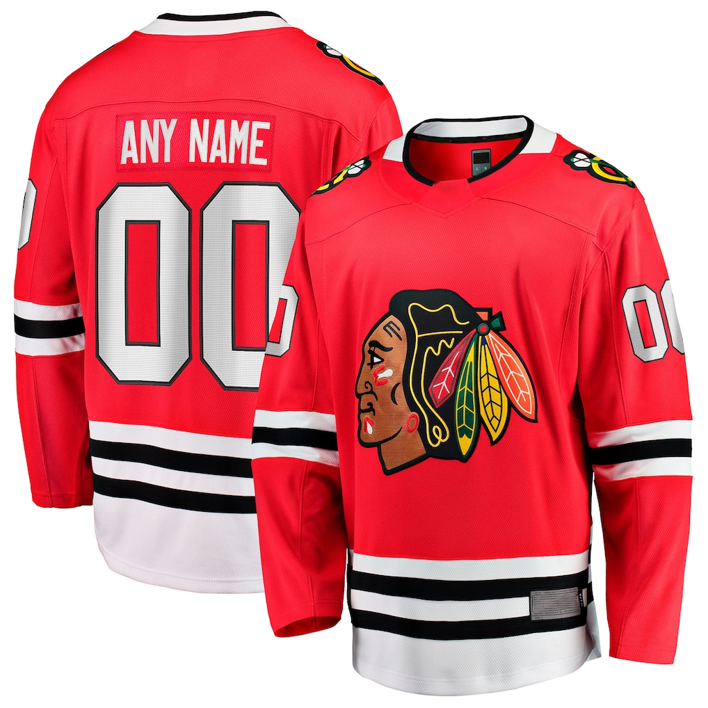 PHIN Custom C.Blackhawks Red Home Breakaway Jerseys