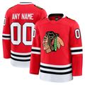 PHIN Custom C.Blackhawks Red Home Premium Jerseys