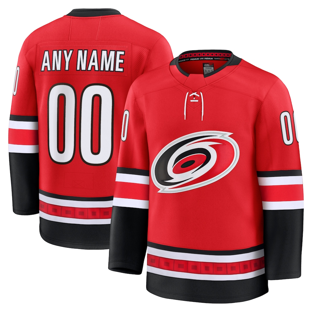 PHIN Custom C.Hurricanes Red Alternate Premium Stitched Jerseys