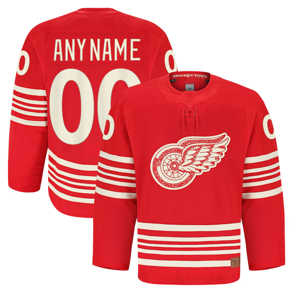 PHIN Custom DR.Wings Red Anniversary Authentic Pro Jerseys
