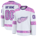 PHIN Custom DR.Wings White 2024 Hockey Fights Cancer Practice Jerseys