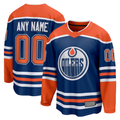 PHIN Custom E.Oilers Royal Home Breakaway Jerseys