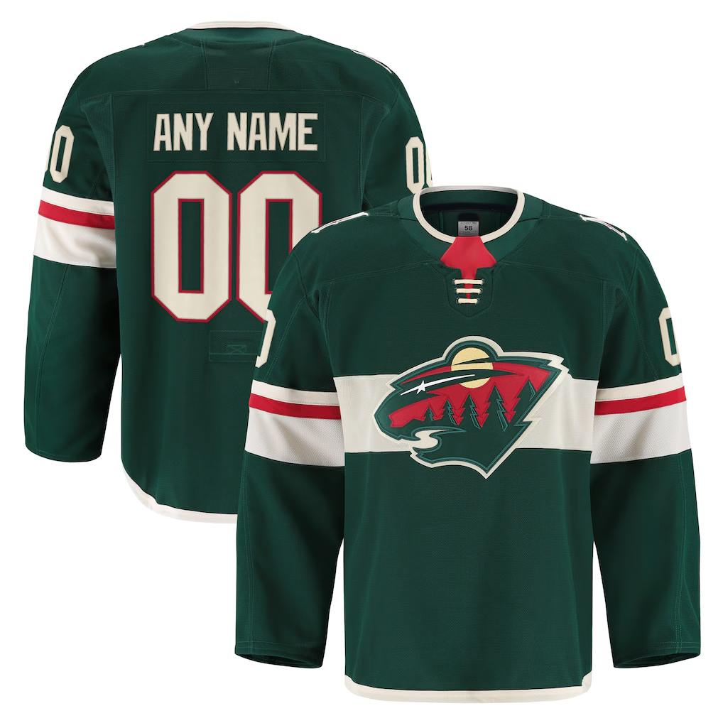 PHIN Custom M.Wild Green Home Authentic Pro Jerseys
