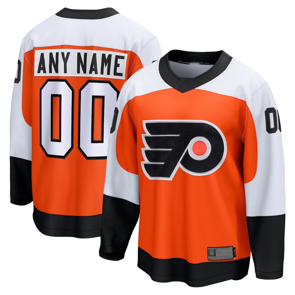 PHIN Custom P.Flyers Orange Home Breakaway Jerseys