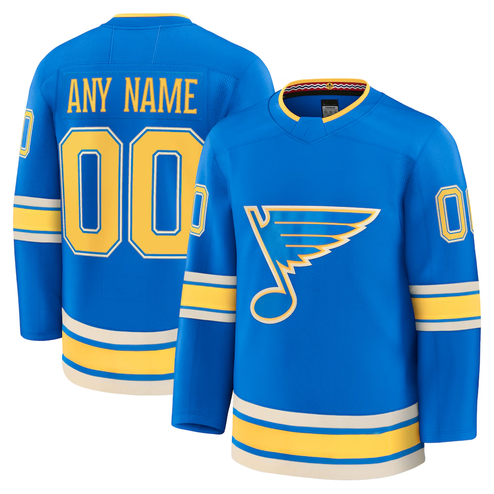 PHIN Custom SL.Blues Blue Alternate Premium Jerseys