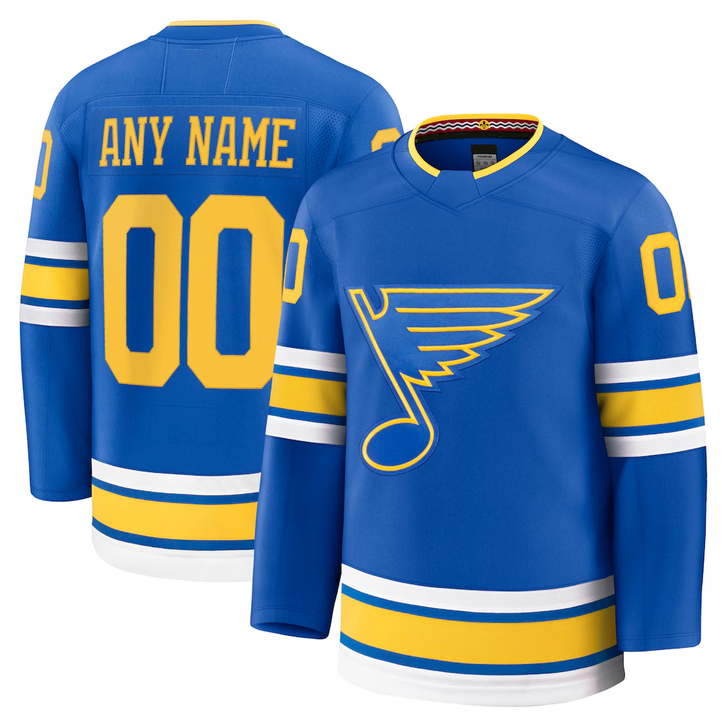 PHIN Custom SL.Blues Blue Home Premium Jerseys