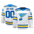 PHIN Custom SL.Blues White Away Authentic Pro Jerseys