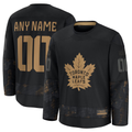 PHIN Custom TM.Leafs Black 2024 Military Appreciation Practice Jerseys