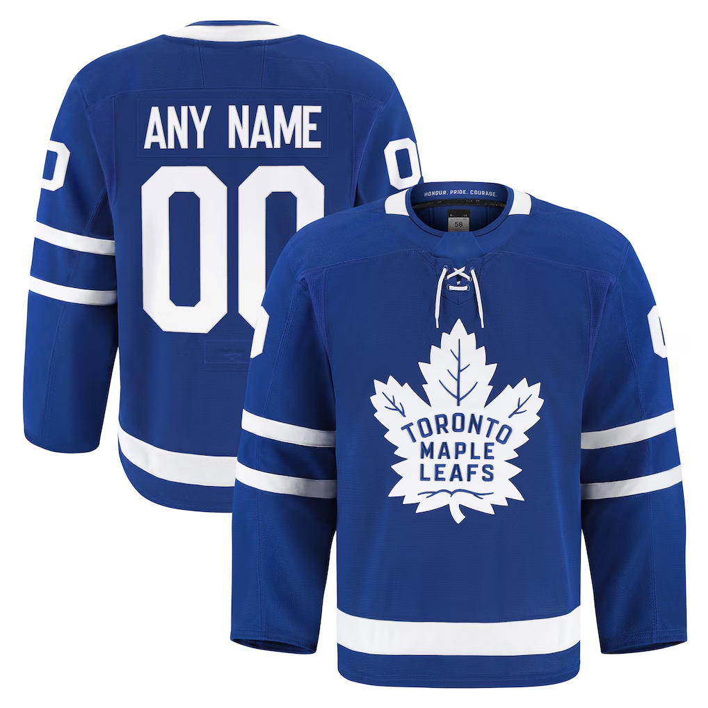 PHIN Custom TM.Leafs Blue Home Authentic Pro Jerseys