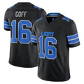 PHIN D.Lions #16 Jared Goff Player Black Vapor F.U.S.E. Limited Game Home Stitched Jerseys