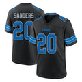 PHIN D.Lions #20 Barry Sanders Player Black Alternate Home Game Stitched Jerseys