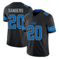 PHIN D.Lions #20 Barry Sanders Player Black Alternate Vapor F.U.S.E. Limited Home Game Stitched Jerseys