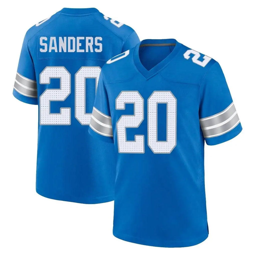 PHIN D.Lions #20 Barry Sanders Player Blue Alternate Home Game Stitched Jerseys
