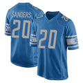 PHIN D.Lions #20 Barry Sanders Player Blue Home Game Stitched Jerseys