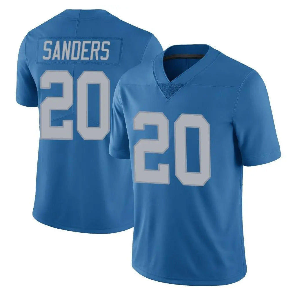 PHIN D.Lions #20 Barry Sanders Player Blue Limited Throwback Vapor Untouchable Stitched Jerseys