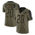 PHIN D.Lions #20 Barry Sanders Player Olive Salute To Service Limited Game Stitched Jerseys