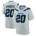 PHIN D.Lions #20 Barry Sanders Player Silver 2026 Rivalries Collection Home Game Stitched Jerseys