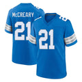 PHIN D.Lions #21 Roger McCreary Player Blue Alternate Home Game Stitched Jerseys
