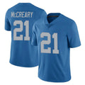 PHIN D.Lions #21 Roger McCreary Player Blue Limited Throwback Vapor Untouchable Stitched Jerseys