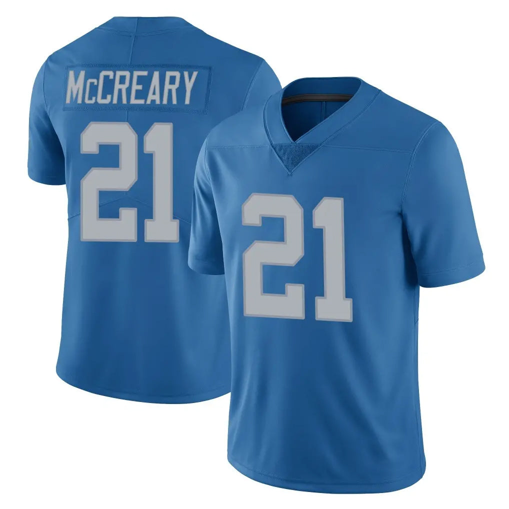 PHIN D.Lions #21 Roger McCreary Player Blue Limited Throwback Vapor Untouchable Stitched Jerseys