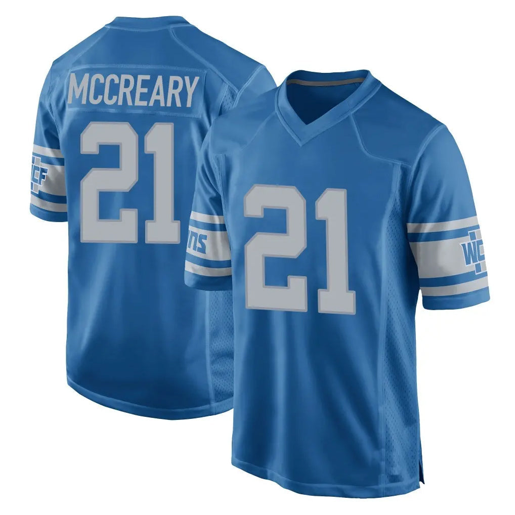 PHIN D.Lions #21 Roger McCreary Player Blue Vapor Untouchable Throwback Game Stitched Jerseys