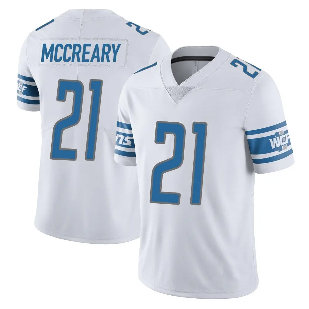 PHIN D.Lions #21 Roger McCreary Player White Limited Vapor Untouchable Home Game Stitched Jerseys