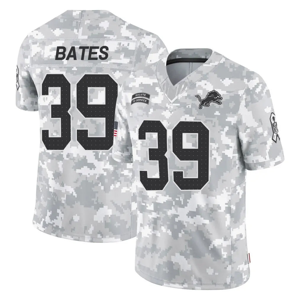 PHIN D.Lions #39 Jake Bates Player Arctic Camo Salute To Service Limited Stitched Jerseys