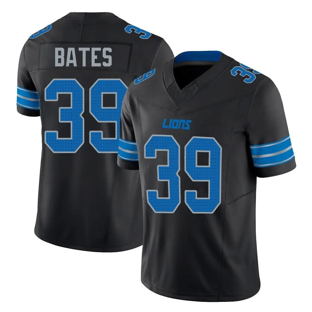PHIN D.Lions #39 Jake Bates Player Black Alternate Vapor F.U.S.E. Limited Home Game Stitched Jerseys
