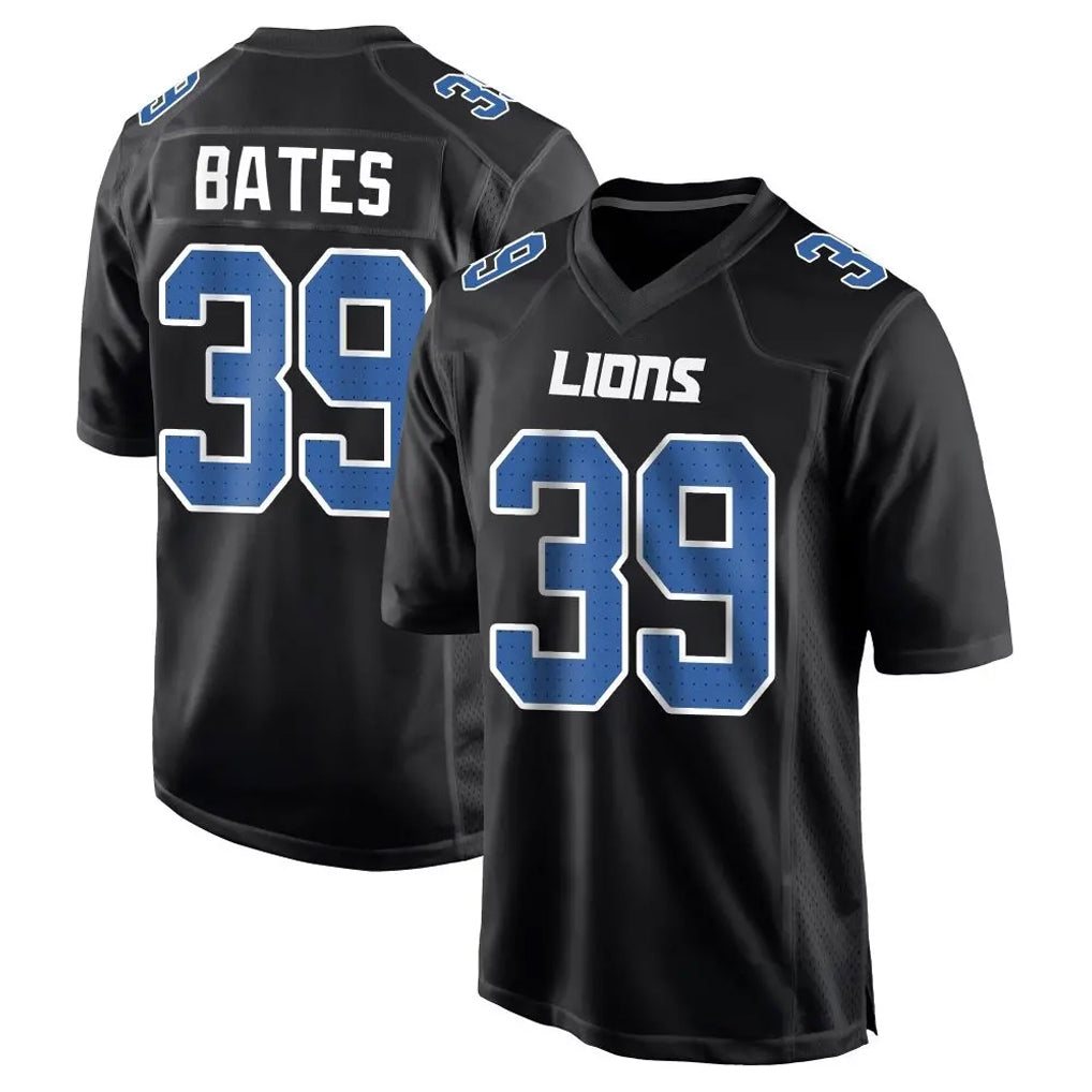 PHIN D.Lions #39 Jake Bates Player Black Fashion Home Game Stitched Jerseys