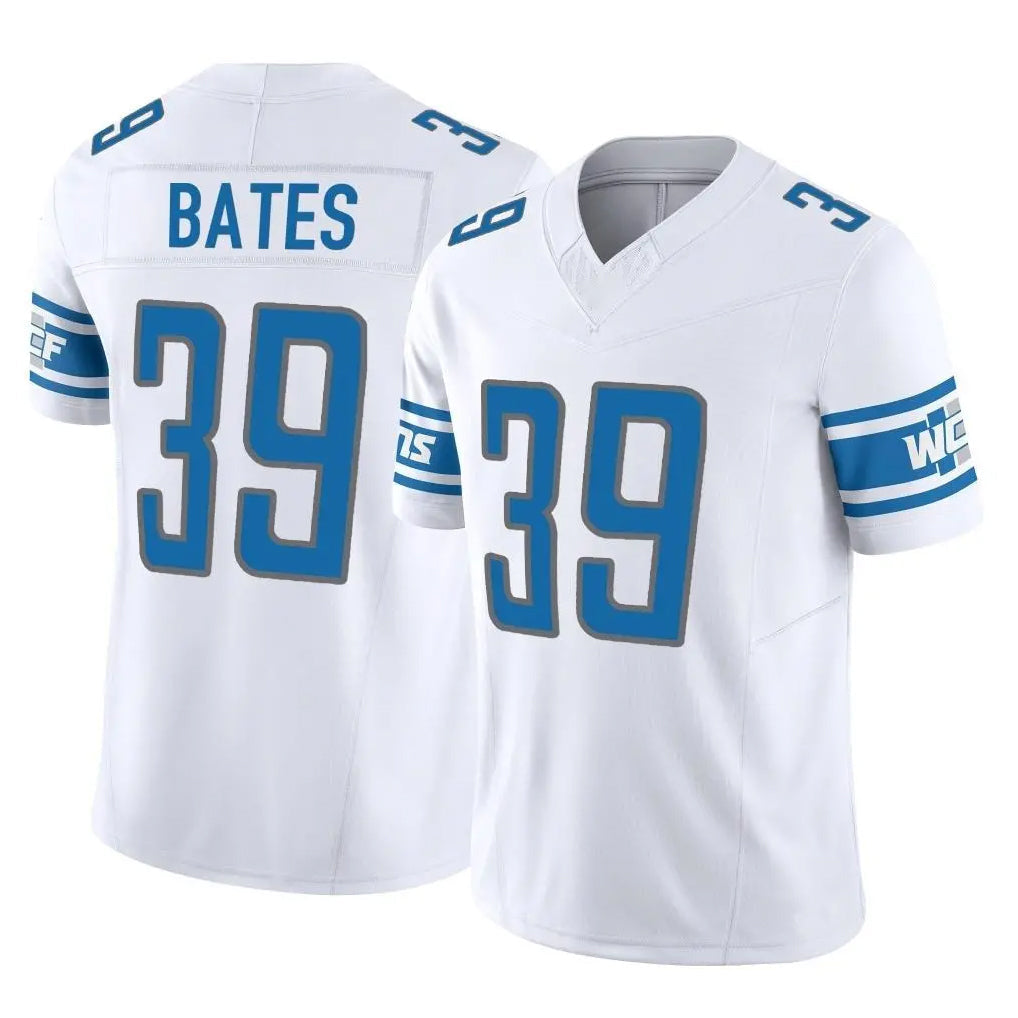 PHIN D.Lions #39 Jake Bates Player White Vapor F.U.S.E. Limited Home Game Stitched Jerseys