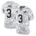 PHIN D.Lions #3 Jack Fox Player Arctic Camo Salute To Service Limited Stitched Jerseys