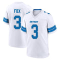 PHIN D.Lions #3 Jack Fox Player White Alternate Home Game Stitched Jerseys